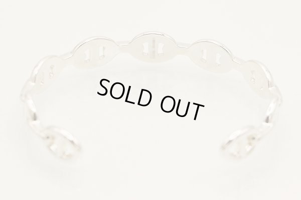 エルメス　シェーヌダンクル アンシェネ シルバー バングル（ST）　内側