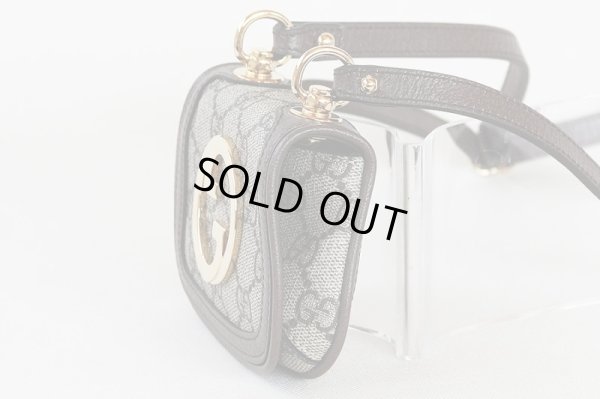 グッチ ブロンディ カードケース ウォレット 698635 2184 ベージュ/ブラウン サイド