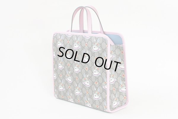 グッチ チルドレンズ ヒグチユウコ 2WAYトートバック 630542 213313 ベージュ/ピンク サイド