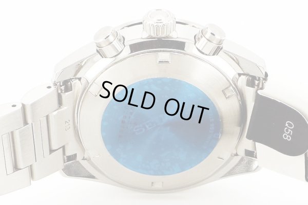 セイコー　プロスペック　ＳＢＤＬ０９５　クロノ　Ｖ１９２－０ＡＨ０ 銀文字盤　裏面拡大