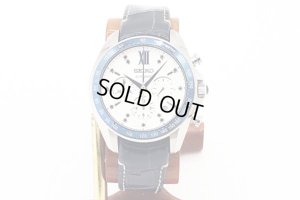 セイコー　ブライツ　ＳＤＧＺ０２１　８Ｒ４８－００Ｅ０　白文字盤　替ベルト装着　正面