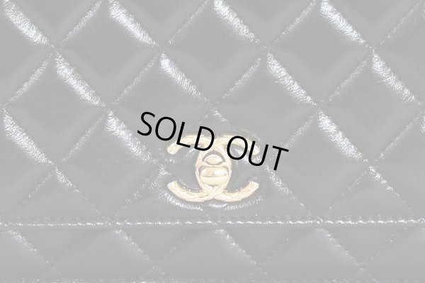 シャネル チェーンウォレット AP3102 ブラック/GP金具 拡大