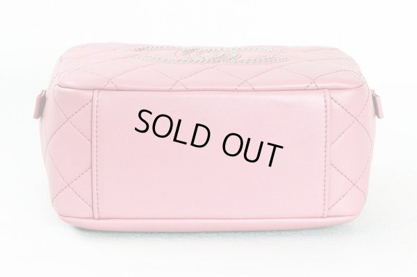 シャネル　マトラッセ 2WAY バニティバック　AS1512 ピンク／GP金具　底