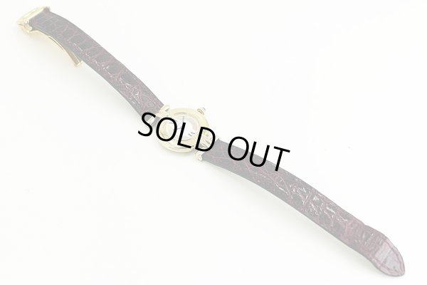 カルティエ　マストコリゼ　１９０２　白文字盤　革ベルト状態　表面