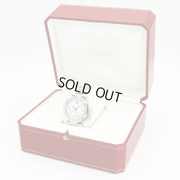 カルティエ　パシャＣ　メリディアン　２３７７　銀文字盤　箱