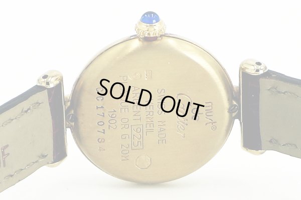 カルティエ　マストコリゼ　１９０２　白文字盤　裏面拡大