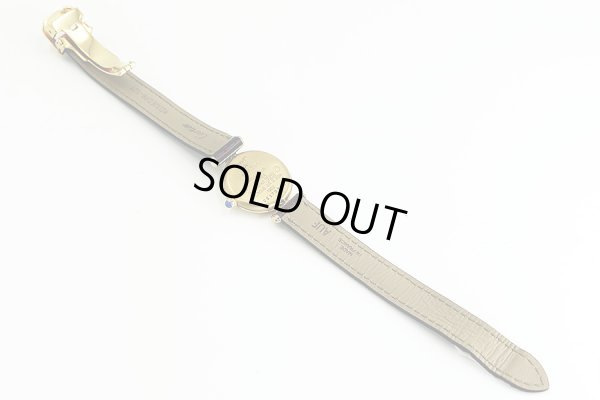 カルティエ　マストコリゼ　１９０２　白文字盤　革ベルト状態　裏面