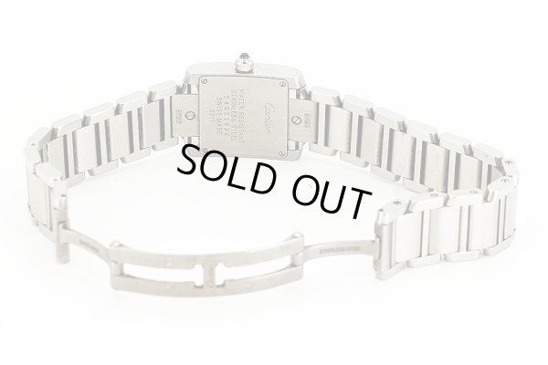 カルティエ　タンクフランセーズＳＭ　３２１７　白文字盤　ブレス