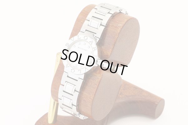 ブルガリ　ブルガリブルガリ　ＢＢ２３ＳＷＳＳ　白シェル文字盤　１２Ｐ　サイド