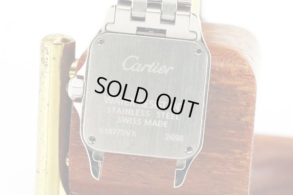 カルティエ　サントスドゥモワゼル　２６９８　白文字盤　裏面拡大
