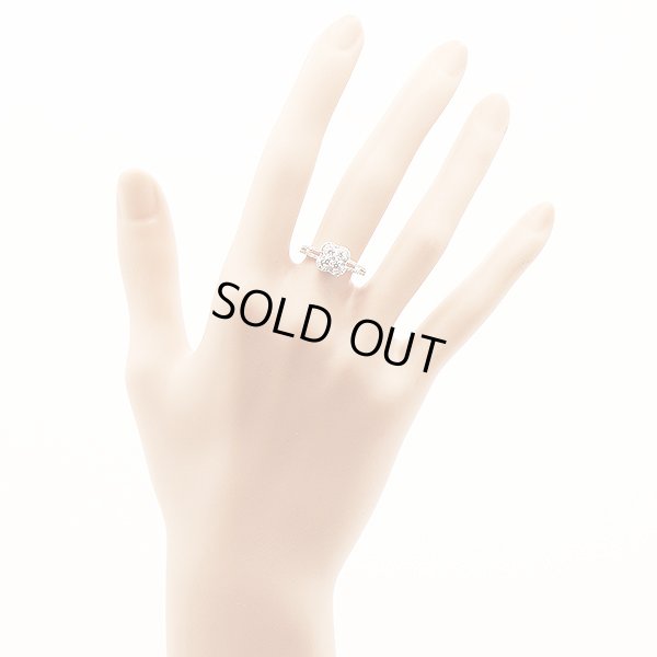 ポンテヴェキオ　K18WG ダイアイリリング 0.52ct 2.60g　装着イメージ