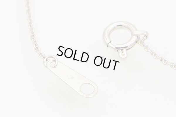 ポンテヴェキオ　K18WG ダイアイリネックレス 0.14ct 1.70g　留め具拡大