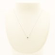 ポンテヴェキオ　K18WG ダイアイリネックレス 0.14ct 1.70g　装着イメージ