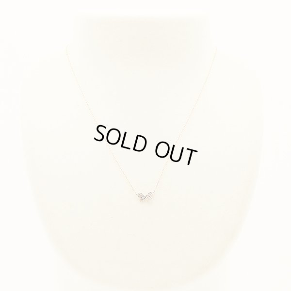 サマンサティアラ　K18PG ダイアイリネックレス 1.20g 装着イメージ