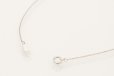 ポンテヴェキオ　K18WG ダイアイリネックレス 0.14ct 1.70g　留め具外したイメージ