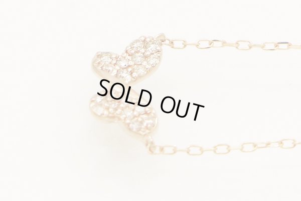 サマンサティアラ　K18PG ダイアイリネックレス 1.20g　拡大