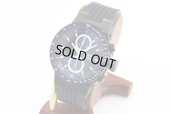 オリス　ウィリアムズ　Ｆ１クロノグラフ　６７３．７５６３　黒文字盤　サイド