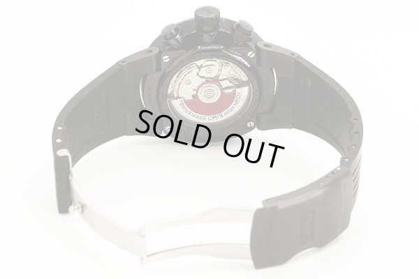 オリス　ウィリアムズ　Ｆ１クロノグラフ　６７３．７５６３　黒文字盤　ラバーベルト