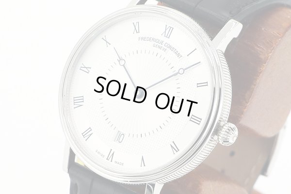 フレデリック・コンスタント　クラシックスリム　ＦＣ３０６Ｘ４Ｓ３５／６　銀文字盤　サイド拡大