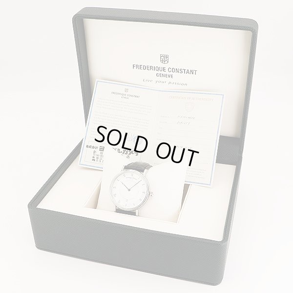 フレデリック・コンスタント　クラシックスリム　ＦＣ３０６Ｘ４Ｓ３５／６　銀文字盤　箱