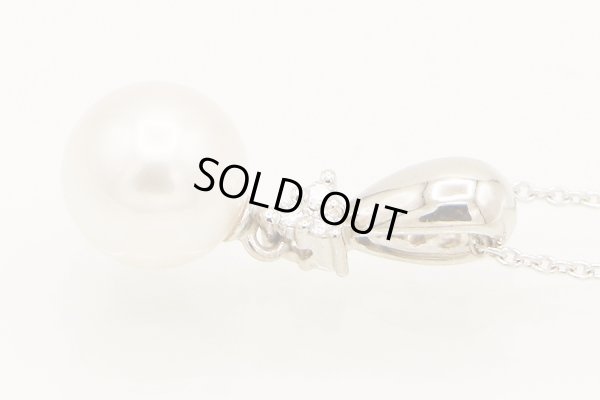 タサキ　PT900/850 パールダイアイリペンダントネックレス 0.03ct 2.90g　拡大