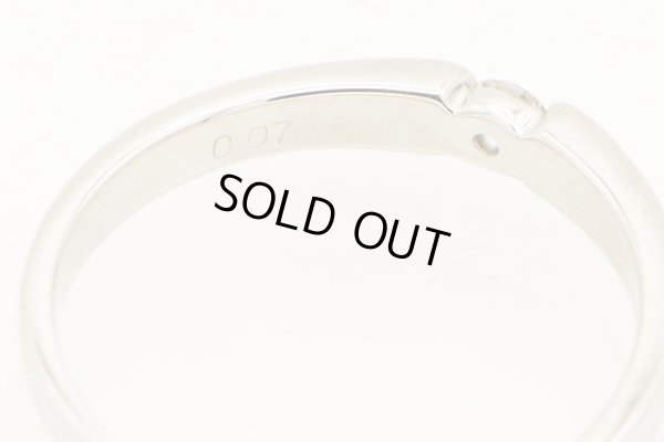 タサキ　PT1000 ダイアイリリング 0.07ct 2.80g　刻印(2)