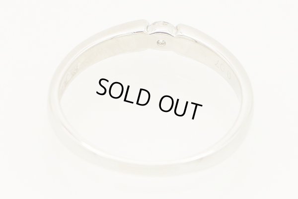 タサキ　PT1000 ダイアイリリング 0.07ct 2.80g　内側