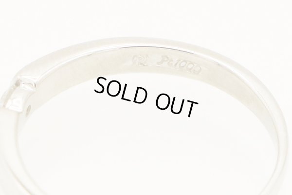 タサキ　PT1000 ダイアイリリング 0.07ct 2.80g　刻印(1)