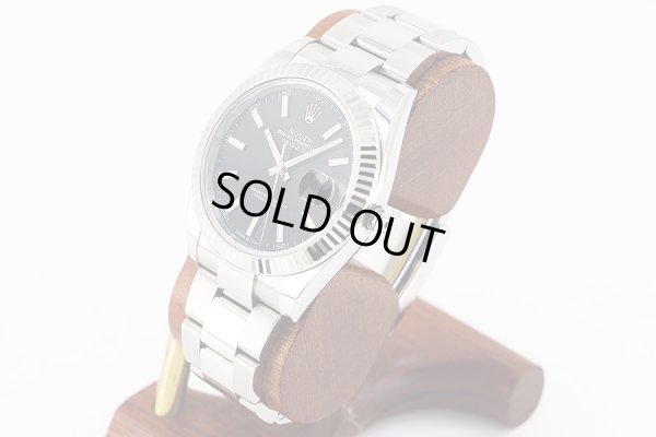 ロレックス　１２６３３４　３Ｕ６７８２４９　黒棒文字盤　サイド