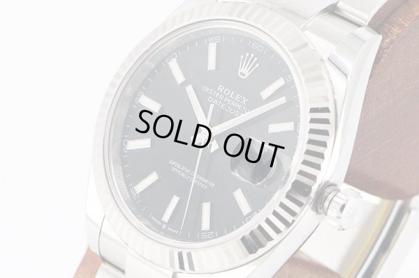 ロレックス　１２６３３４　３Ｕ６７８２４９　黒棒文字盤　サイド拡大