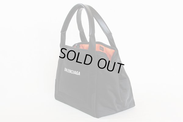 バレンシアガ ネイビー スモールカバス 339933210K41090 ブラック　サイド