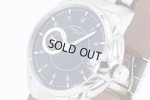 ハミルトン　レイルロード　Ｈ４０６１５０　黒文字盤　サイド拡大