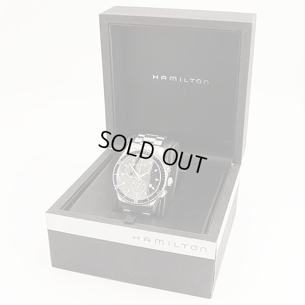 ハミルトン　ジャズマスター　クロノグラフ　Ｈ３７５１２０　黒文字盤　箱