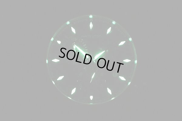 ハミルトン　ジャズマスター　クロノグラフ　Ｈ３７５１２０　黒文字盤　ライト暗闇