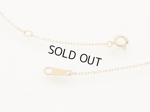 ヴァンドーム　K18PG ダイアイリネックレス 0.40ct 2.60g　留め具外したイメージ