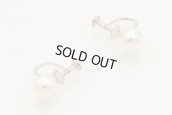 タサキ　SV パールネックレス イヤリング セット 7.0-7.5mm　イヤリング拡大