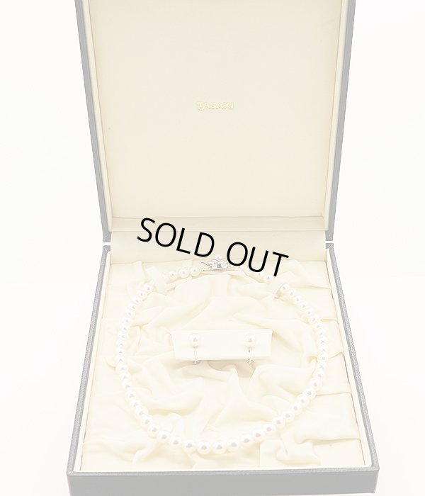 タサキ　SV パールネックレス イヤリング セット 7.0-7.5mm　箱