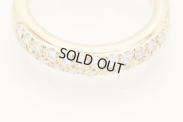 ミキモト　K18 ダイアイリリング 0.27ct 5.00g　拡大