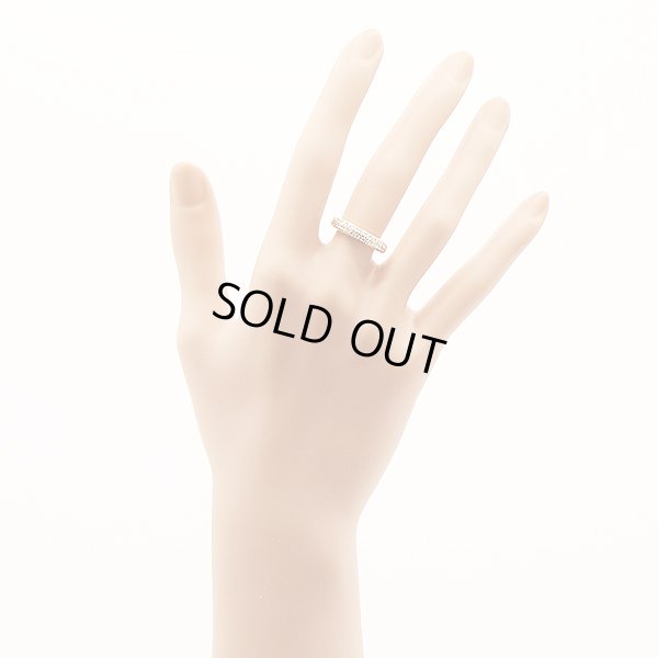 ミキモト　K18 ダイアイリリング 0.27ct 5.00g　装着イメージ