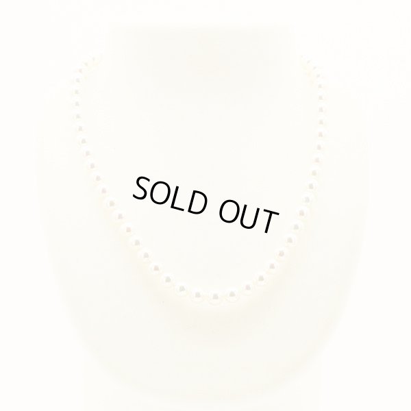 タサキ　SV パールネックレス イヤリング セット 7.0-7.5mm　ネックレス　装着イメージ