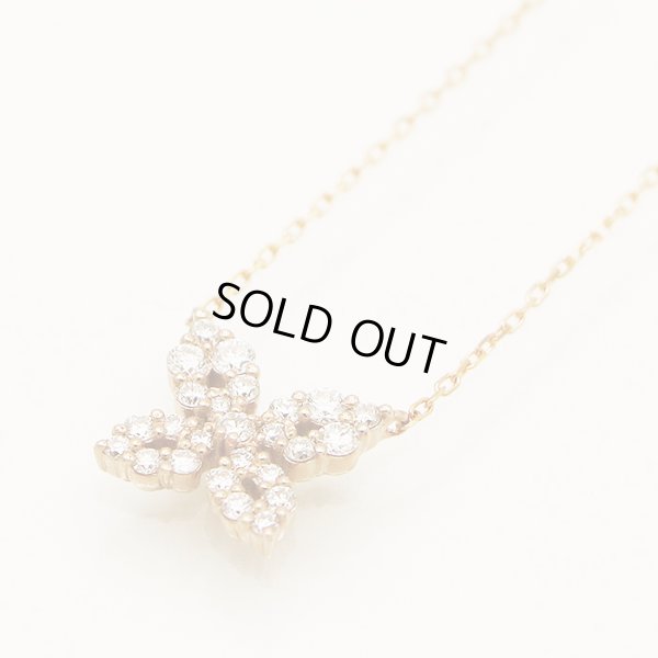 ヴァンドーム　K18PG ダイアイリネックレス 0.40ct 2.60g