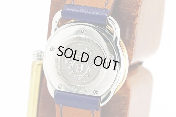 エルメス　アルソー　ＡＲ５．２２０ａ　白文字盤　裏面拡大