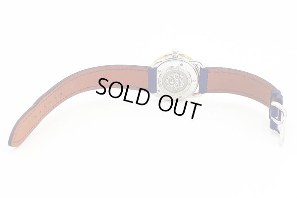 エルメス　アルソー　ＡＲ５．２２０ａ　白文字盤　革ベルト