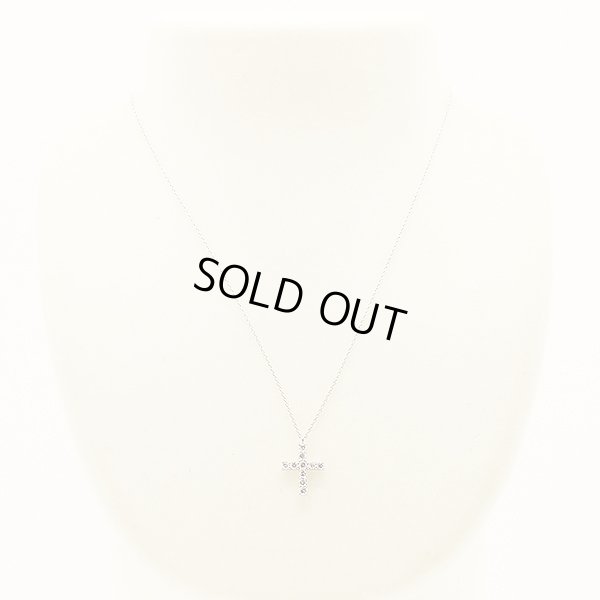 ヴァンドーム　PT900/850 ダイアイリペンダントネックレス 0.50ct 3.30g　装着イメージ