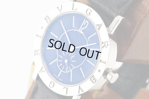 ブルガリ　ブルガリブルガリ　ＢＢ３３ＳＬＰＳ　黒文字盤　サイド拡大