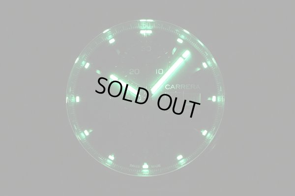 タグホイヤー　カレラ　ＣＢＫ２１１２　青文字盤　ライト暗闇