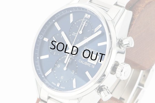 タグホイヤー　カレラ　ＣＢＫ２１１２　青文字盤　サイド拡大