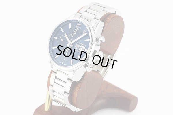 タグホイヤー　カレラ　ＣＢＫ２１１２　青文字盤　サイド