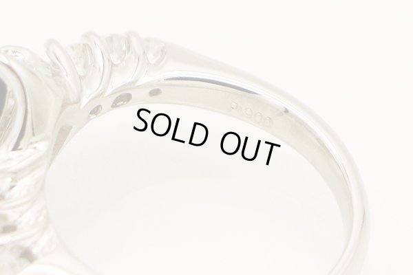 PT900 ダイアイリリング 1.00ct 6.80g　刻印