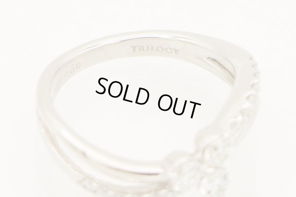 PT900 ダイアイリリング 0.50ct 6.30g　刻印